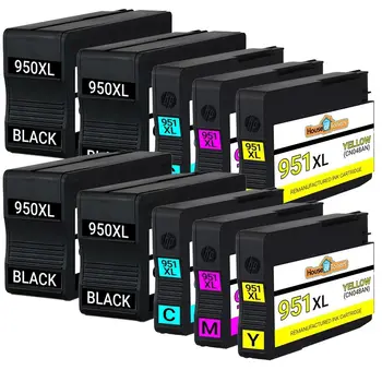 10 Упаковок картриджей с чернилами 950XL 951XL для принтеров HP Officejet Pro 8620 8625 8630