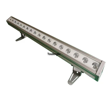 20 штук ip65 dmx rgb светодиодный водонепроницаемый светильник для мытья стен 18 * 3 Вт 3в1 rgb линейный светодиодный светильник для мытья наружных стен