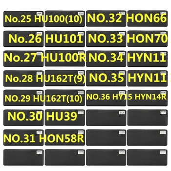 25-36 инструмент lishi 2 в 1 HU100 (10) HU101 HU100R HU162T (9) (10) HU39 HON58R HON66 HON70 HYN11 Ign HY15 HYN14R Слесарный инструмент