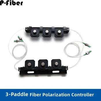 3-кольцевой регулятор поляризации, ручной механический 3-кольцевой контроллер 1550 нм, может быть настроен в соответствии с требованиями