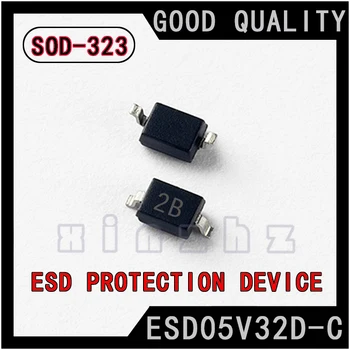 50ШТ ESD05V32D-C Диод подавления переходных процессов (TVS) SMD-чип Трафаретная печать 2B Устройство защиты от электростатического разряда