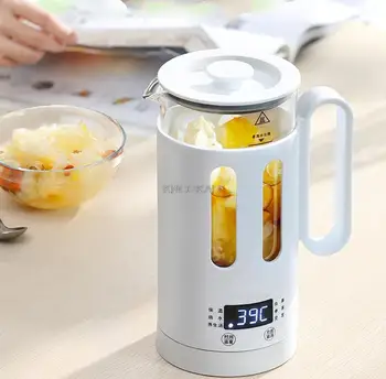 600 Мл мини многофункциональный электрический чайник для сохранения здоровья, стеклянная бутылка для кипячения чая с горячей водой, теплая 220 В