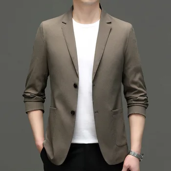 6045-2023 новый маленький костюм мужской корейской версии приталенного костюма мужской молодежной куртки