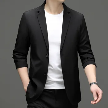 6372-Весенне-осенний новый маленький костюм, мужская корейская версия приталенного костюма, мужской молодежный пиджак большого размера, деловой тренд