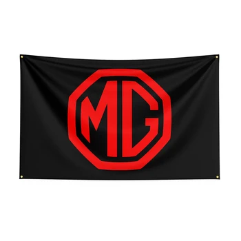 90x150 см Флаг MGS, баннер с принтом гоночного автомобиля из полиэстера для Декора1