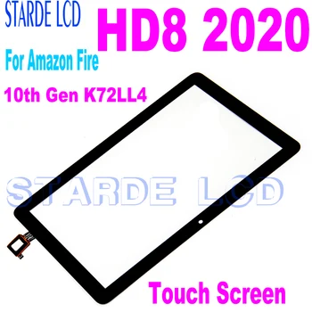 AAA + Для Amazon Fire HD8 HD 8 2020 10th Gen K72LL4 Сенсорный экран дигитайзер Замена стекла