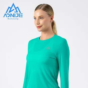AONIJIE FW5133 Woman, женские спортивные быстросохнущие рубашки, футболка с длинными рукавами, весна-осень, для марафонских тренировок