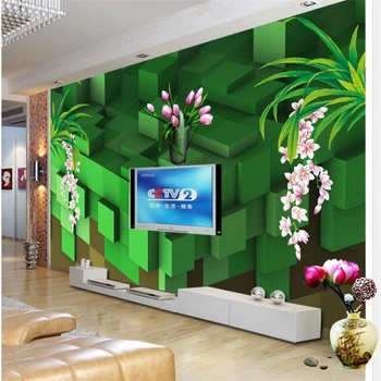 beibehang Быстро настраивает размер HD фрески 3d обои настенная бумага кирпич с розовым рисунком для стен papel pintado