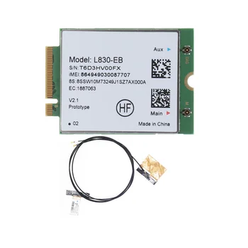 L830-EB 4G WiFi Карта + Антенный модуль для Thinkpad X280 T480 T580 P52S L480 L580 T490 T590 P53S T490S X390 L490 L590