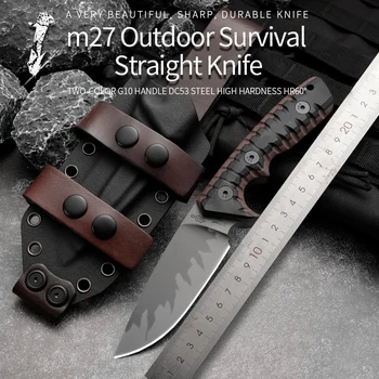 M27 тяжелые охотничьи ножи с фиксированным лезвием для дикой природы, охотничий нож, походный походный спасательный нож для защиты от кемпинга, уличный нож