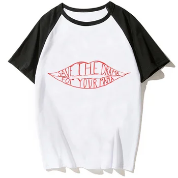 Save the drama for your mama футболка женская забавная футболка с комиксами, женская аниме забавная японская одежда