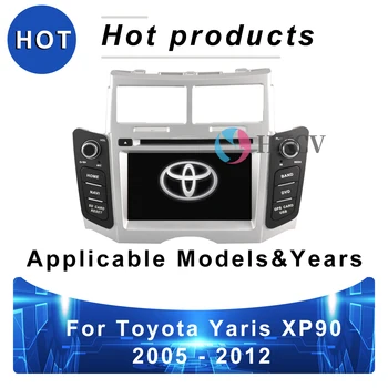 Автомагнитола Android для Toyota Yaris XP90 2005-2012, GPS-навигатор для автомобиля, автомобильное радио 4G с Bluetooth DAB + Carplay, автомобильная стереосистема