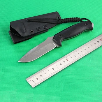 Бесплатная доставка Охотничий нож Ручной работы из стали D2, Походный нож для выживания, тактический нож с фиксированным лезвием, ручка G10