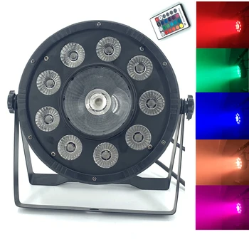 Беспроводной Контроль LED 9x10 Вт + 30 Вт RGB 3в1 LED Par Light Wash Step Uplighting Без Шума Дистанционное Управление Сценическим Освещением