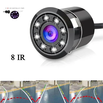 Водонепроницаемая Камера заднего вида ночного видения 8 IR, система траектории движения заднего хода Super HD С динамическими линиями трека