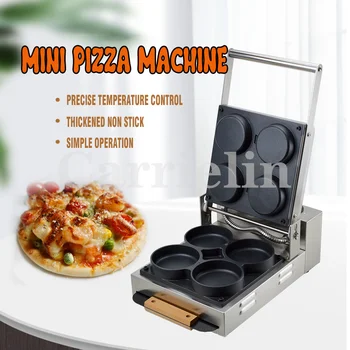 Высококачественная Электрическая печь для пиццы, Четыре мини-Устройства для Приготовления Пиццы, Машина для приготовления конусов для пиццы из нержавеющей стали