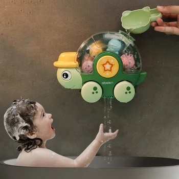 Детская игрушка для ванны для малышей 1-3 лет, водяная игрушка для ванны для детей 2-4 лет, милые черепашки, автомобильный подарок для младенцев, мальчиков и девочек