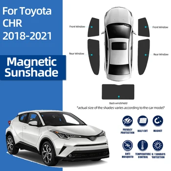 Для Toyota CHR C-HR Koba XA10 2016-2021 Магнитный Автомобильный Солнцезащитный Козырек Переднее Лобовое Стекло Шторка Заднее Боковое Окно Солнцезащитный Козырек