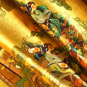 Золотая Фольга Золотисто-Желтые Обои Светоотражающие Гостиная Новые Китайские Классические Дзен Обои Обои Для Домашнего Декора