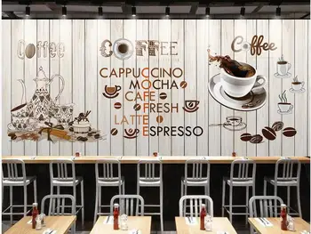 Изготовленная на заказ фотообоя на стену 3d обои Деревянные ретро английские кафе гостиная домашний декор обои для стен 3 d