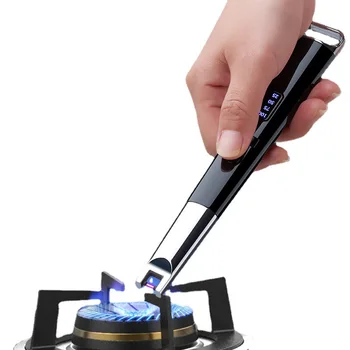 Импульсная Плазменно-дуговая зажигалка, Кухонная Ветрозащитная Длинная Электрическая Зажигалка, USB-Аккумуляторная Свеча, плита для барбекю, Пистолет для зажигания на открытом воздухе
