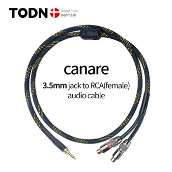кабель canare HiFi аудио кабель RCA Провод аудиосигнала штекер 3,5 мм aux штекер преобразование 2 штекеров RCA