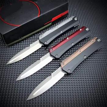 Карманные ножи GLY серии GK Micro OTF Stonewash Double Edge D2 Blade, тактические ножи для самообороны, выживания, рыбалки, кемпинга