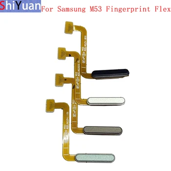 Кнопка датчика отпечатков пальцев Гибкий кабель Лента Для Samsung M53 M536 Power Key Touch Sensor Гибкие Запасные Части