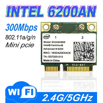 Новая беспроводная карта Intel Centrino Advanced-N 6200 622ANHMW 6200AGN Mini PCI-E 300 Мбит/с, двухдиапазонная беспроводная карта Wi-Fi 2,4 G/5 ГГц 802.11AGN