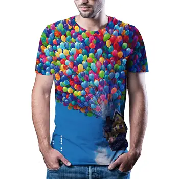 Новая модная футболка для молодежного отдыха Летом 2020, быстросохнущая футболка с 3D-принтом