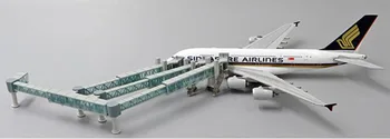 Посадочный мостик для пассажиров аэропорта 1:400 Одноканальный/двухканальный для модели Airbus A380 Широкофюзеляжный самолет с изображением сцены, игрушки для коллекционирования
