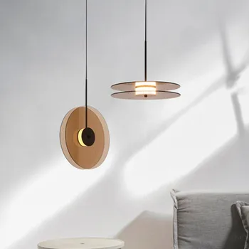 Постмодернистский круглый подвесной светильник, роскошный креативный стеклянный светильник, дизайнерский светильник Eclipse, подвесной светильник для ресторана, светильник для лофта