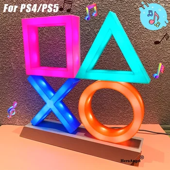 Свет значка управляющей игры для PS4/PS5, сменный игровой светильник, светодиодный светильник, аксессуары для игр, Прямая поставка