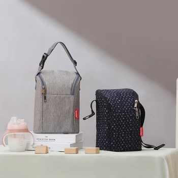 Сумка для детских бутылочек, изолированная Многоразовая сумка для детского питания, водонепроницаемая, сохраняющая тепло, теплая сумка для кормления ребенка, сумка для ланча, сумка для путешествий, пикника