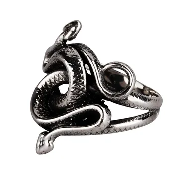 Твердое Природное Кольцо-змея из Стерлингового Серебра 925 Пробы Кольцо Для Мужчин И Женщин Ювелирные Изделия Подарки на День Святого Валентина