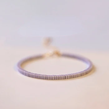 Ультратонкий фиолетовый браслет из слюды, ювелирные изделия в стиле ретро, легкий женский браслет, ювелирные изделия для женщин
