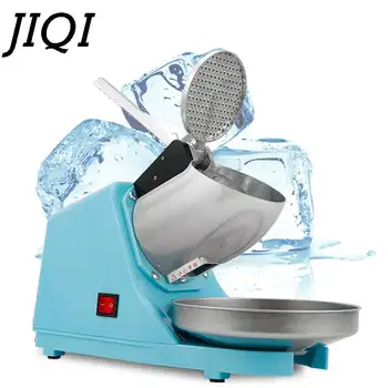 Электрическая Дробилка льда JIQI 65 кг/ч, Регулируемая По Толщине, Бритва Для Смузи, Измельчитель Ледяных блоков, Измельчитель Для домашнего Ресторана, Бара